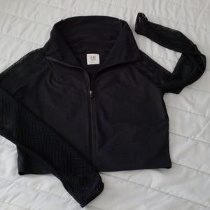 Crop athletic jacket